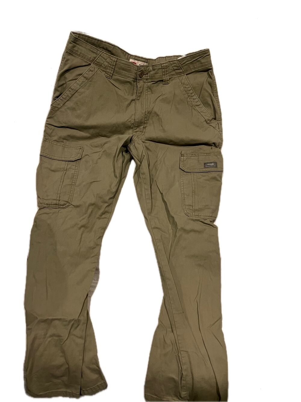 Wrangler Beige Relaxed Fit Cargo Pants Mens 34x30